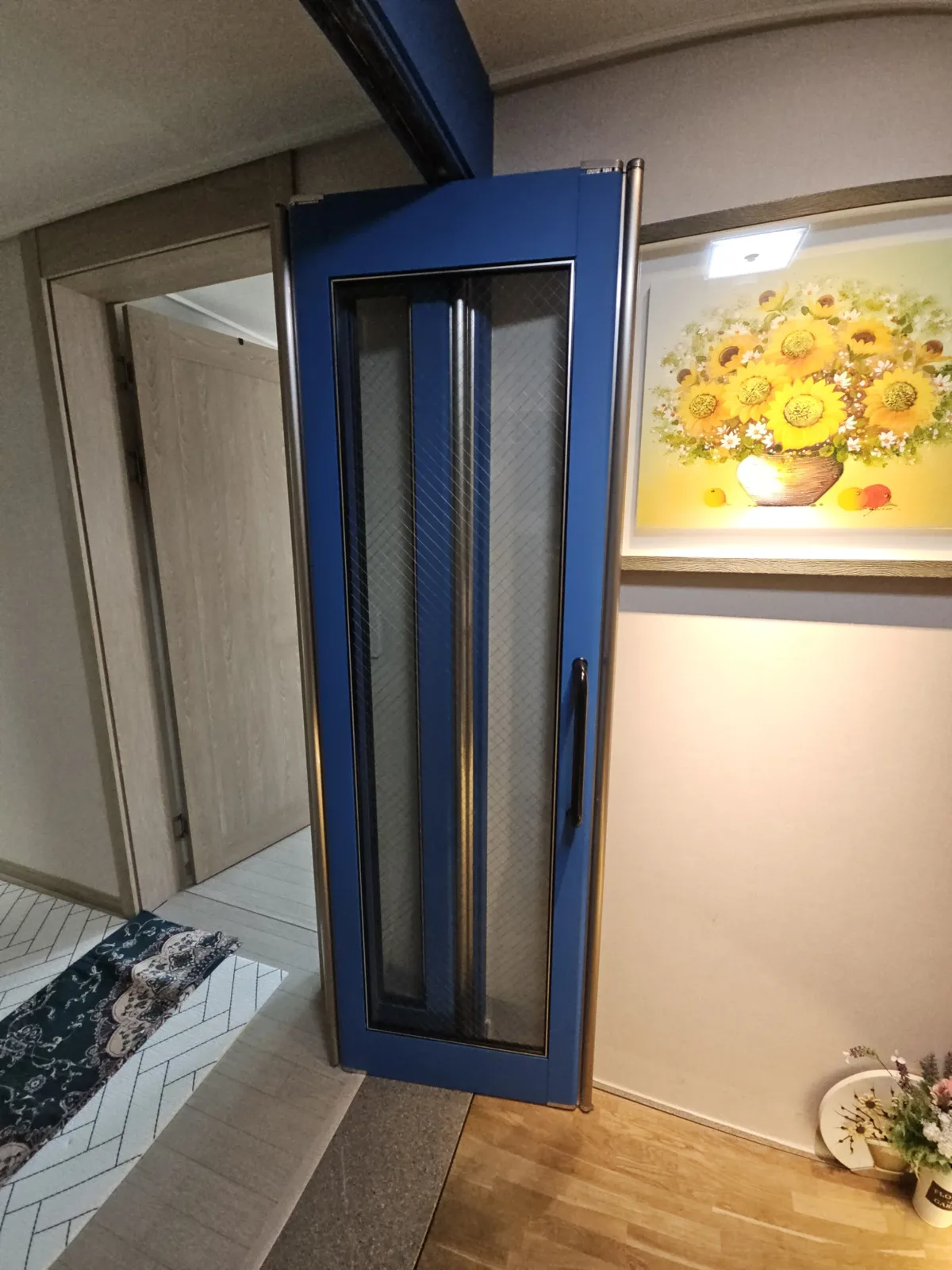 폴딩도어 걸림 — 실내 중문으로 쓰는 폴딩도어
